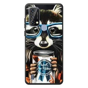 Силиконовый Чехол с Енотами на Blackview A50 (Енот в очках)