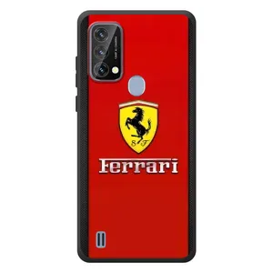 Силиконовый бампер с картинкой машины на Blackview A50 (Ferrari Logo)