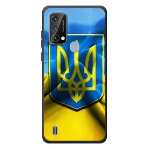 Чехол с картинкой (Патриотический ГЕРБ) на Blackview A50 (Герб и Флаг Украины)