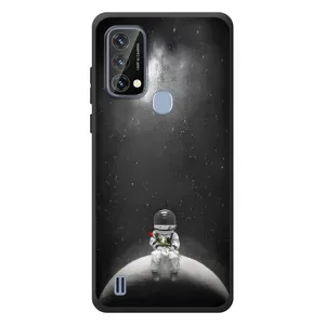 Силиконовый Чехол с принтом "Космонавты" на Blackview A50 (Космонавт романтик)