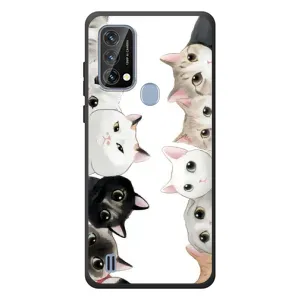 Силиконовый чехол с котиком для Blackview A50 (Коты)