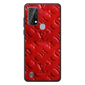 Текстурный Чехол Louis Vuitton для uncomplicated (Красный ЛВ)