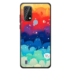 Силиконовый чехол с котиком для Blackview A50 (Mew)