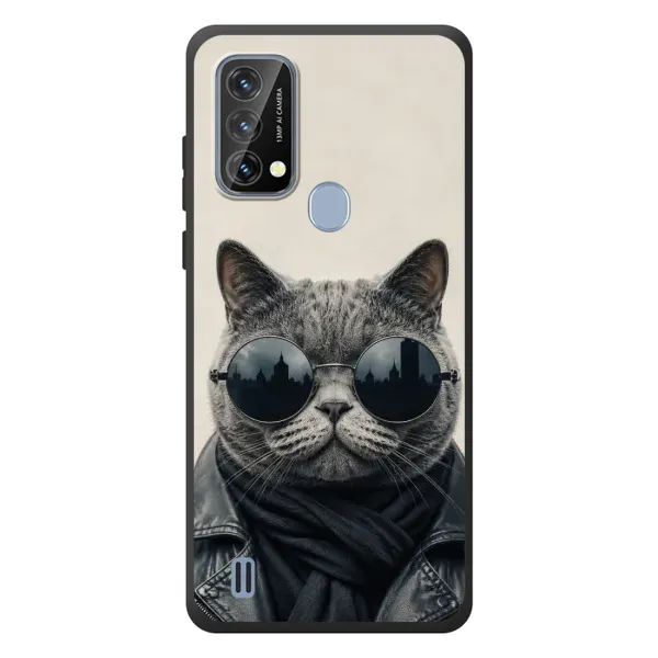 Чехол с рисунком «Модный кот» для Blackview A50 Чехол с рисунком «Модный кот» для Blackview A50