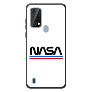 Силиконовый бампер с принтом "Наса" на Blackview A50 (NASA на белом фоне)