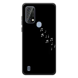 Чехол с картинками на черном фоне для Blackview A50 (Ноты)