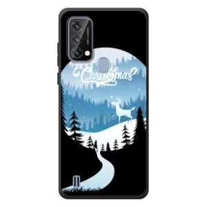 Силиконовый бампер на рождество для Blackview A50 (Рождественский Олень)