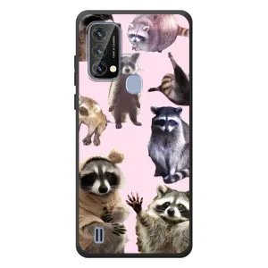 Силиконовый Чехол с Енотами на Blackview A50 (Смешные Еноты)
