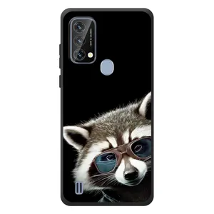 Силиконовый Чехол с Енотами на Blackview A50 (Стильный Енот)
