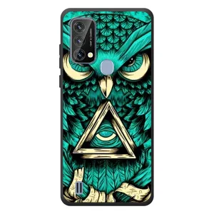 Чехлы с принтом СОВЫ для Blackview A50 (Зеленая сова)