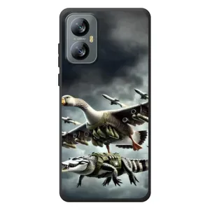 Чехол с мемами тралалело тралала для Blackview A52 Pro (Гусини и крокодило)