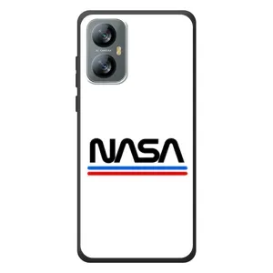 Силіконовый бампер з принтом "Наса" на Blackview A52 Pro (NASA на білому тлі)
