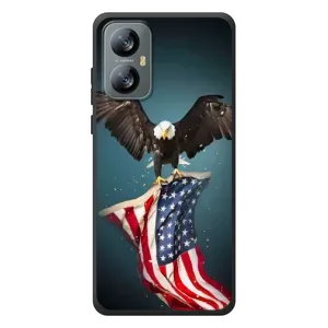 Чехол Флаг USA для Blackview A52 Pro (Орел и флаг)