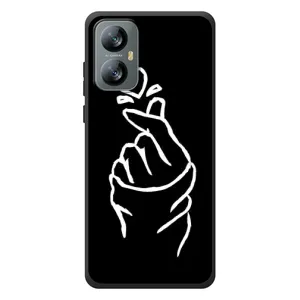 Чехлы (Знак сердечка) на Blackview A52 Pro (Сердце на черном)