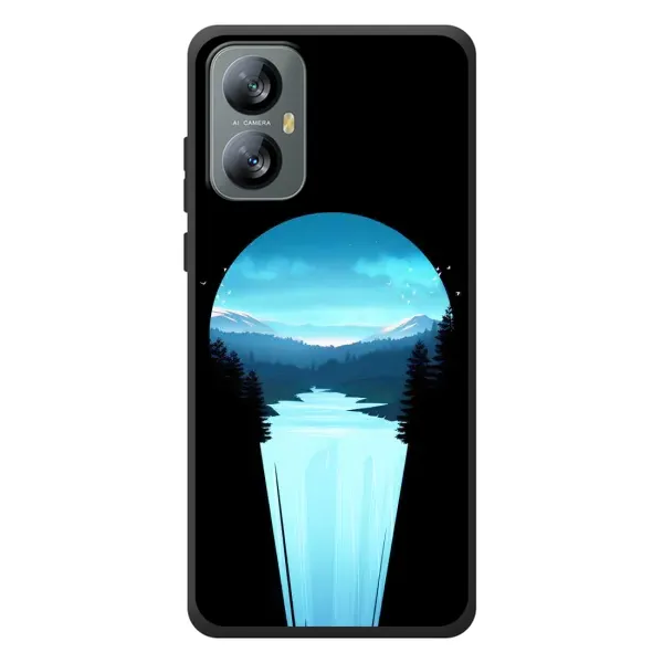 Чехол с рисунком «Синий Водопад» для Blackview A52 Pro Чехол с рисунком «Синий Водопад» для Blackview A52 Pro
