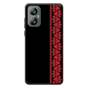 Силіконовый Чохол на Blackview A52 Pro з картинкой Вишиванки (Вишиванка на чорному)