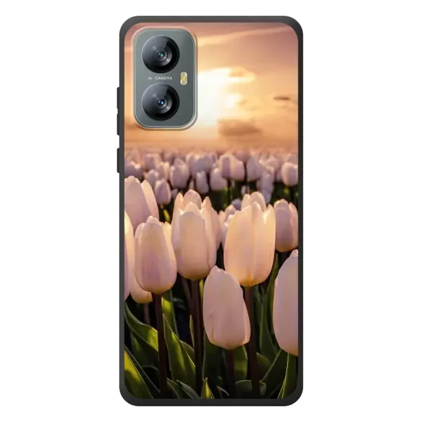 Чехол с рисунком «Закат с цветами» для Blackview A52 Pro Чехол с рисунком «Закат с цветами» для Blackview A52 Pro