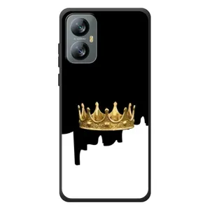 Чехол (Корона на чёрном фоне) для Блэ́квью А52 Про (Золотая корона)