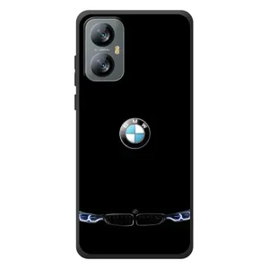 Силиконовый бампер с картинкой машины на Blackview A52 (Черный BMW)