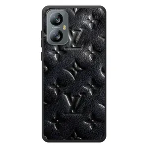 Текстурный Чехол Louis Vuitton для <td>Блэ́квью А52 </td> (Черный ЛВ)
