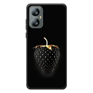 Чехол с изображением  вкусной еды для Blackview A52 (Чёрная клубника)