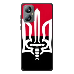 Чехлы УПА (Красно-Чёрный) на Blackview A52 (Герб Украины)