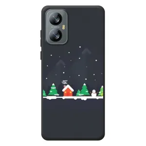 Силіконовий бампер на різдво для Blackview A52 (Місто зимове)