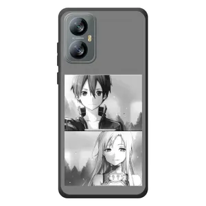 Чехол с персонажами АНИМЕ на Blackview A52 (Кирито-Асуна)