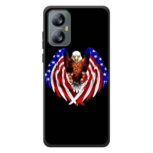 Чехол с рисунком «Крылья США» для Blackview A52 Чехол с рисунком «Крылья США» для Blackview A52
