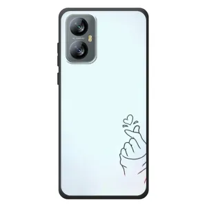 Чехлы (Знак сердечка) на Blackview A52 (Сердце на голубом)