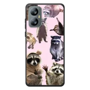 Силиконовый Чехол с Енотами на Blackview A52 (Смешные Еноты)