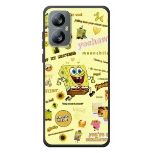 Силіконовий чохол Спанч Боб на Червовийю A52 (Спанч Боб біжить)