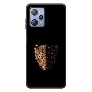 Чохол з леопардовим принтом на Blackview A53 Pro (Леопард на чорному)