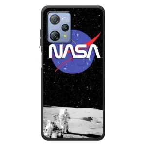 Силиконовый бампер с принтом "Наса" на Blackview A53 Pro (Nasa на луне)