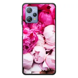 Силиконовый бампер с принтом (цветочки) на Блэквью А53 Про (Пионы)
