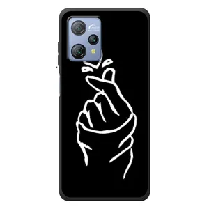 Чехлы (Знак сердечка) на Blackview A53 Pro (Сердце на черном)