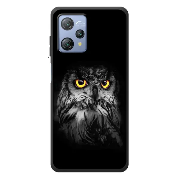 Чехол с рисунком «Сова на чёрном» для Blackview A53 Pro Чехол с рисунком «Сова на чёрном» для Blackview A53 Pro