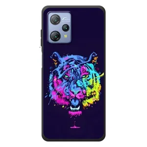 Силиконовый бампер с картинкой животных для Blackview A53 Pro (Тигр-Арт)