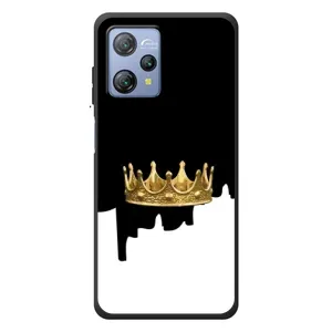 Чехол (Корона на чёрном фоне) для Блэквью А53 Про (Золотая корона)