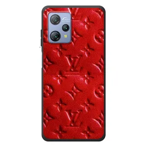 Текстурный Чехол Louis Vuitton для Блэквью А53 (Красный ЛВ)