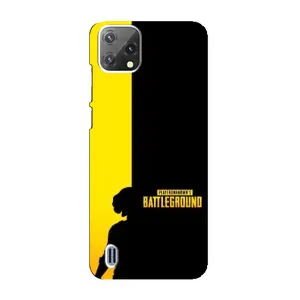 Чехол (TPU) с картинкой "Лого Пабг" на Блеквью А55 (Battlegrounds)