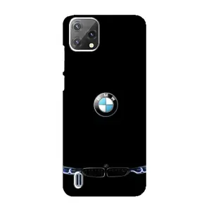 Силиконовый бампер с картинкой машины на Blackview A55 (Черный BMW)