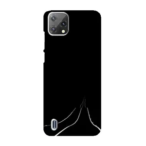 Чехол с картинками на черном фоне для Blackview A55 (Дорога)