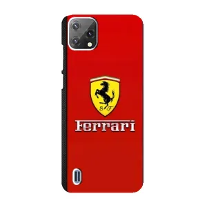 Силиконовый бампер с картинкой машины на Blackview A55 (Ferrari Logo)