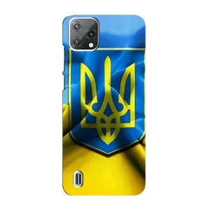 Чехол с картинкой (Патриотический ГЕРБ) на Blackview A55 (Герб и Флаг Украины)