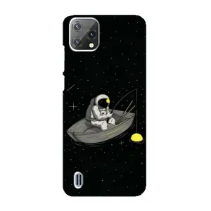 Силіконовый Чохол з принтом "Космонавти" на Blackview A55 (Космонавт на рибалці)
