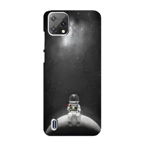 Силіконовый Чохол з принтом "Космонавти" на Blackview A55 (Космонавт романтик)