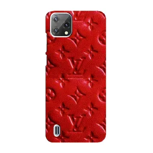 Текстурний Чохол Louis Vuitton для Блеквью А55 (Червоний ЛВ)