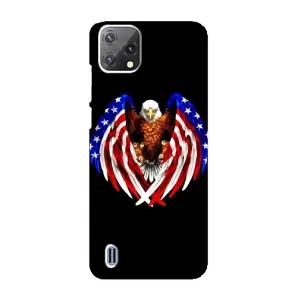Чехол Флаг USA для Blackview A55 (Крылья США)