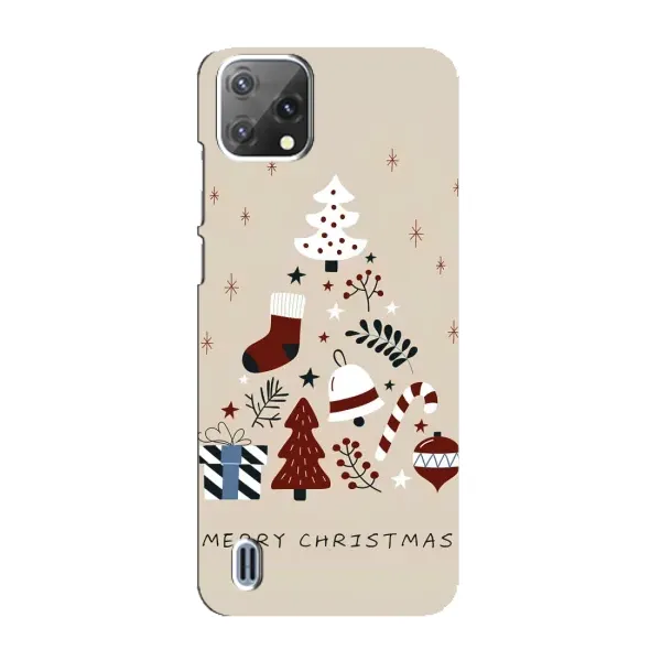 Чехол с рисунком «Merry Christmas» для Blackview A55 Чехол с рисунком «Merry Christmas» для Blackview A55